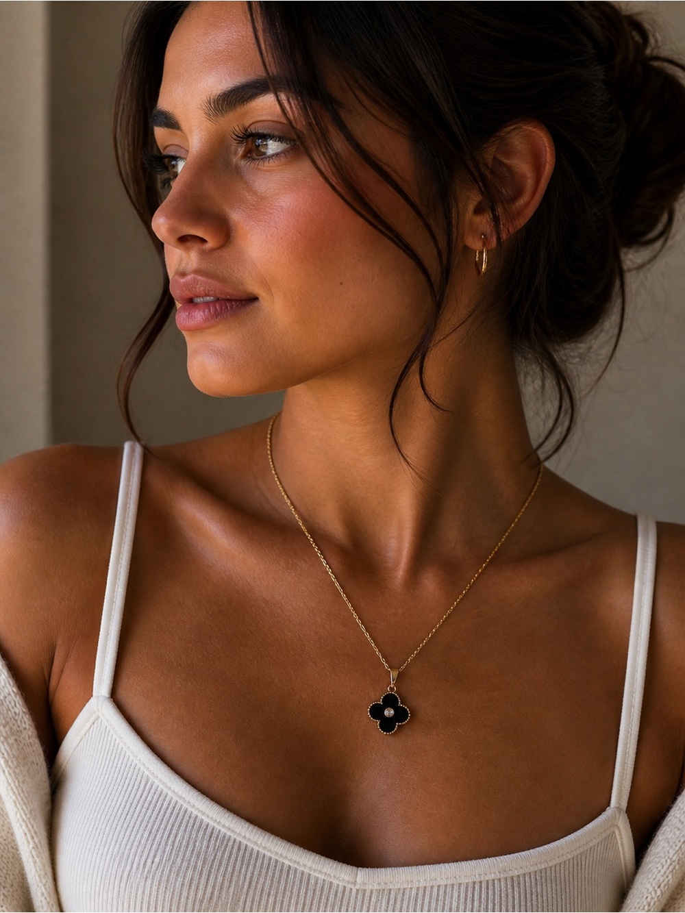18KGP Clover Necklace
